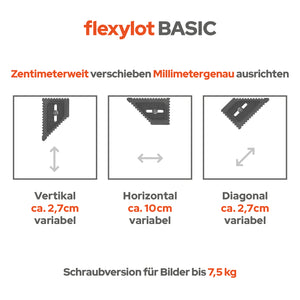 Bildaufhänger ohne falsche Bohrlöcher - Aufhänger für Bilder verschieben und ausrichten